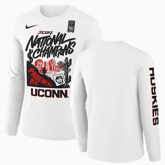 Nike Other - Nike 2024 NCAA Basketball Tournament National Champions UConn Huskies Shirt NWT